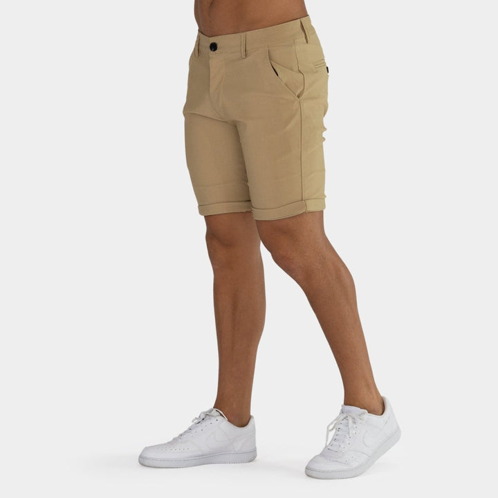 Ultra-Stretch 9” Chino Shorts - Beige