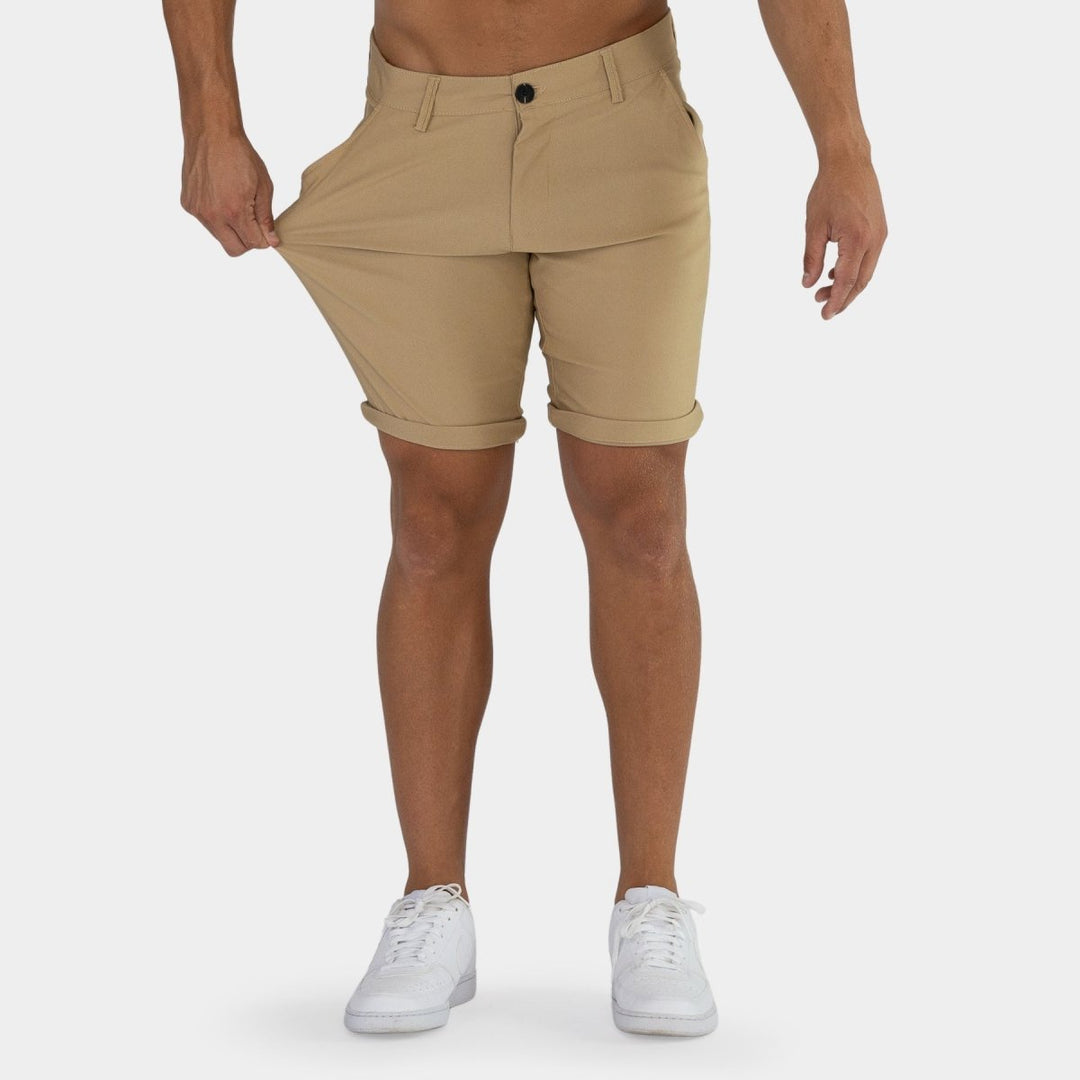 Ultra-Stretch 9” Chino Shorts - Beige