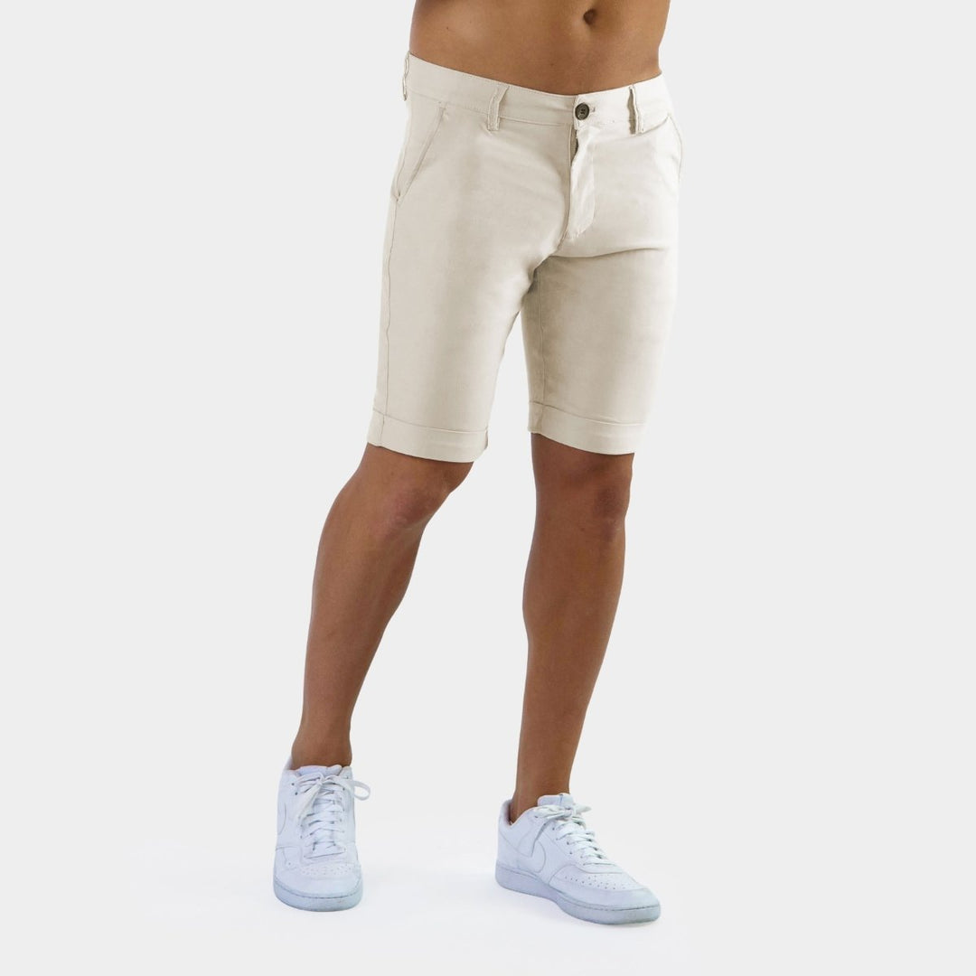 Ultra-Stretch 9” Chino Shorts - Cream