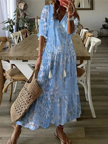 Dianna™ - Chic Boho Dress with Flattering Tummy Coverage