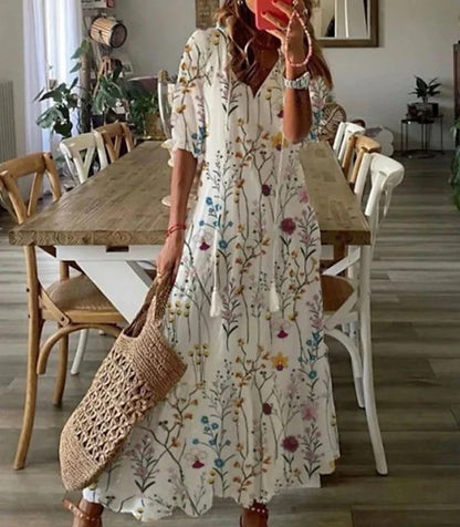 Dianna™ - Chic Boho Dress with Flattering Tummy Coverage