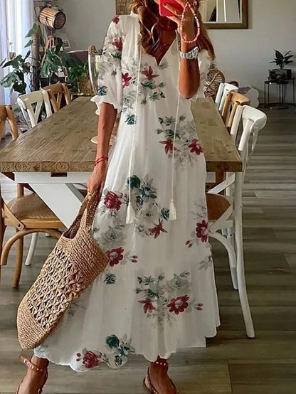 Dianna™ - Chic Boho Dress with Flattering Tummy Coverage